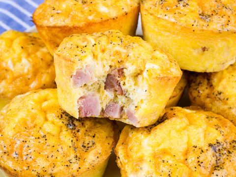 Ham and Cheese Egg Muffins (Easy to freeze and reheat!) - Simple Joy