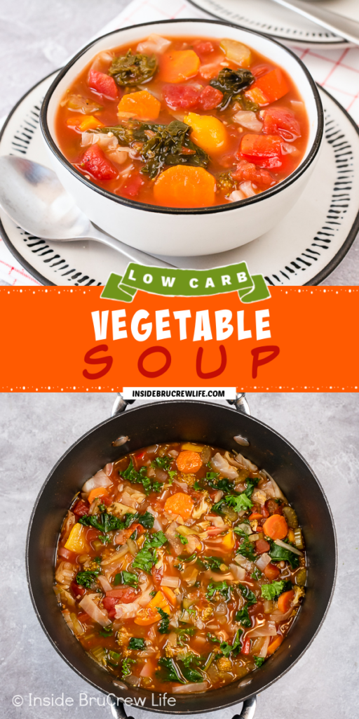 Easy Low Carb Vegetable Soup Recipe - Inside BruCrew Life