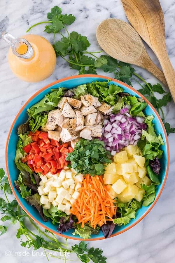 Pineapple Sriracha Chicken Salad