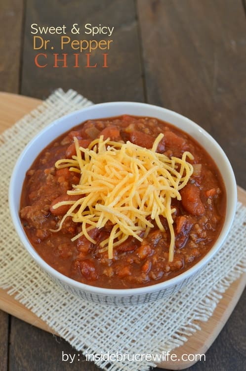 Sweet and Spicy Dr. Pepper Chili