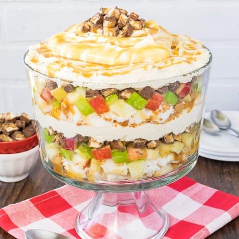 Apple Snickers Cheesecake Trifle