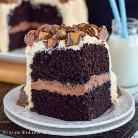 Best Reese's Chocolate Peanut Butter Cake Recipe - Inside BruCrew Life