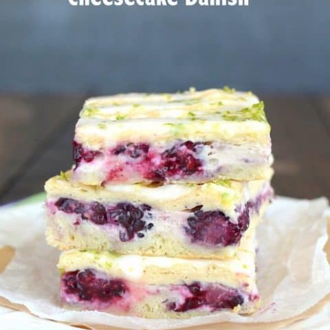 Blackberry Lime Cheesecake Danish