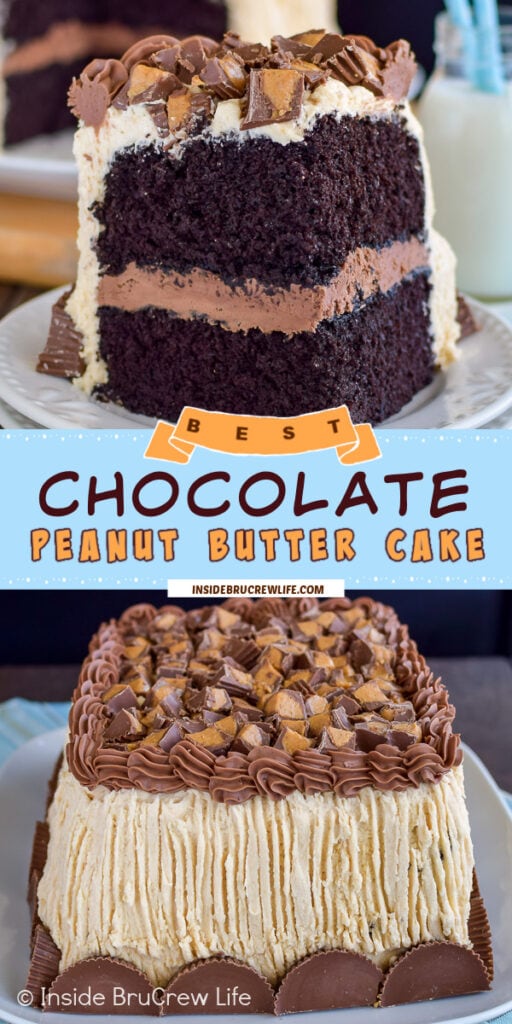 Best Reese's Chocolate Peanut Butter Cake Recipe - Inside BruCrew Life