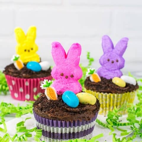 Easter Dirt Cupcakes