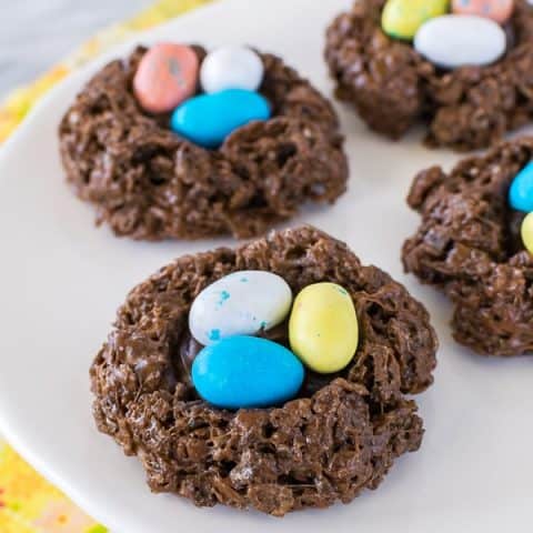 No Bake Easter Nest Cookies
