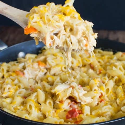 Cheesy Chicken Pasta Skillet Recipe Inside Brucrew Life