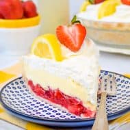 Lemon Cream Strawberry Pie