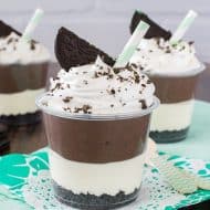 No Bake Mint Cheesecake Parfait Recipe - Inside BruCrew Life