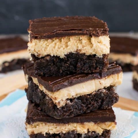 Peanut Butter Truffle Brownies