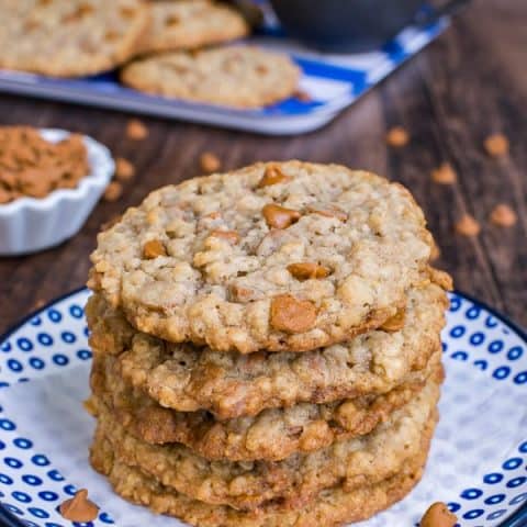 Cinnamon Banana Oatmeal Cookies