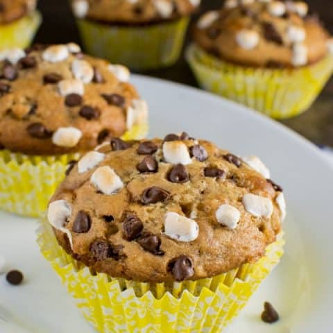 Banana S’mores Muffins 