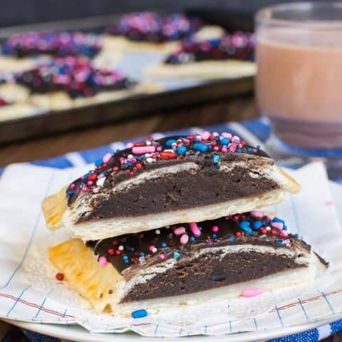 Brownie Cheesecake Breakfast Tarts