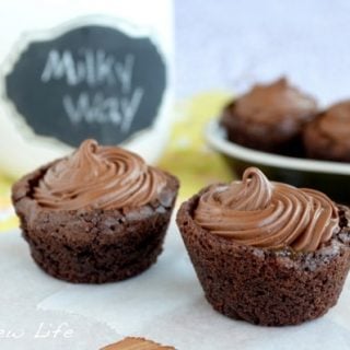 Milky Way Brownie Cups