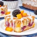 Peach Blackberry Coffee Cake Recipe