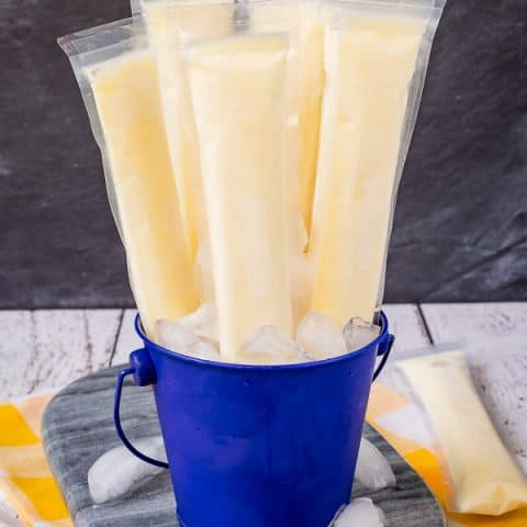 Easy Dole Whip Popsicles