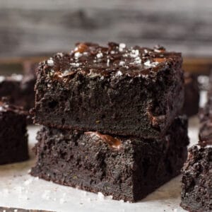 Fudgy Dark Chocolate Zucchini Brownies Recipe - Inside BruCrew Life