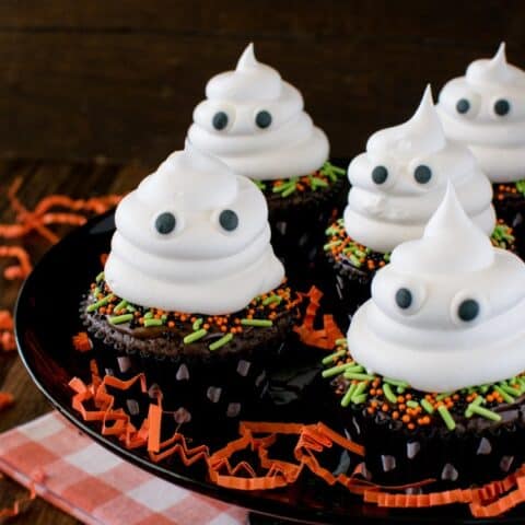 Ghost Brownie Cupcakes