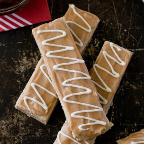 Glazed Apple Butter Shortbread Bars