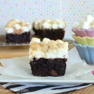 White Chocolate Goo Goo Cluster Brownies