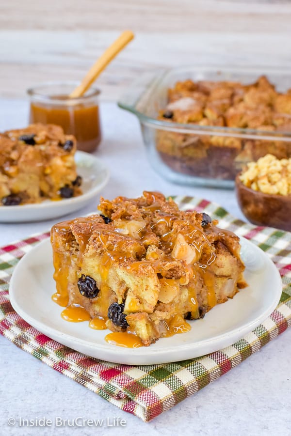 Easy Apple Bread Pudding Recipe Inside BruCrew Life