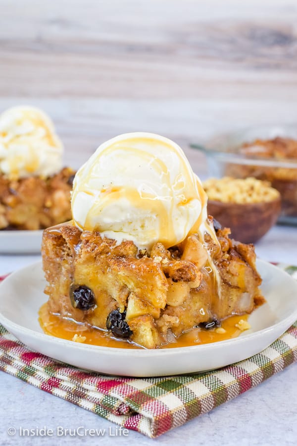 Easy Apple Bread Pudding Recipe Inside BruCrew Life