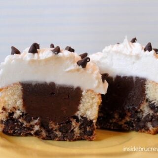 Chocolate Chip Nutella Cheesecake Cupcake