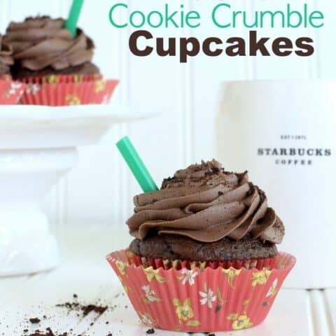 Mocha Cookie Crumble Cupcakes