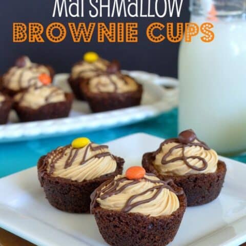 Peanut Butter Marshmallow Brownie Cups Recipe