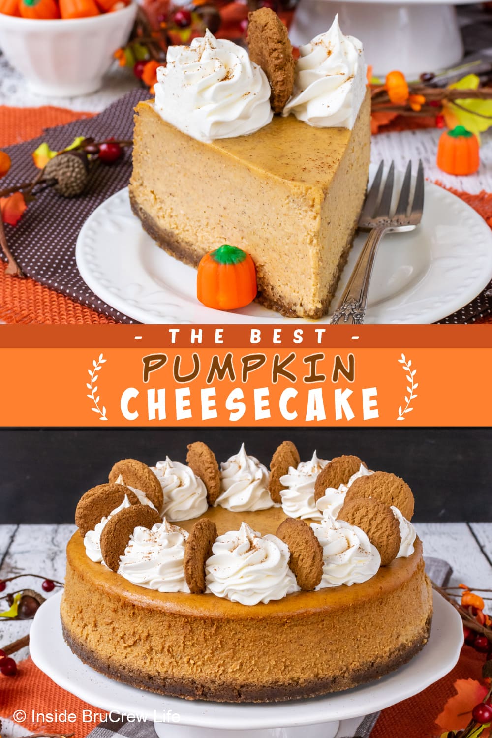 Pumpkin Cheesecake Recipe - Inside BruCrew Life