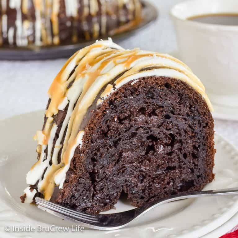 Salted Caramel Mocha Bundt Cake Recipe - Inside BruCrew Life