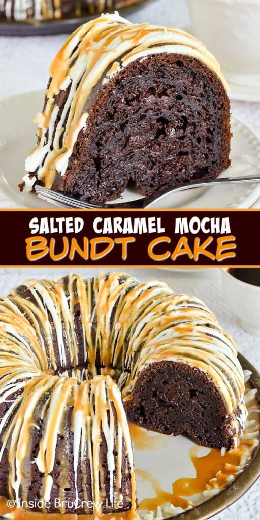 Salted Caramel Mocha Bundt Cake Recipe - Inside BruCrew Life