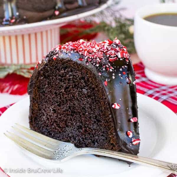 Peppermint Mocha Christmas Tree Bundt Cake by kelsey_thefarmersdaughter, Quick & Easy Recipe
