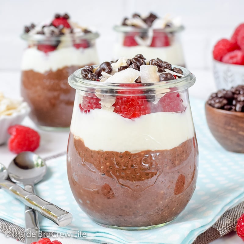 Easy, Two Ingredient, Low Carb Cherry Jello Parfaits - Inside BruCrew Life