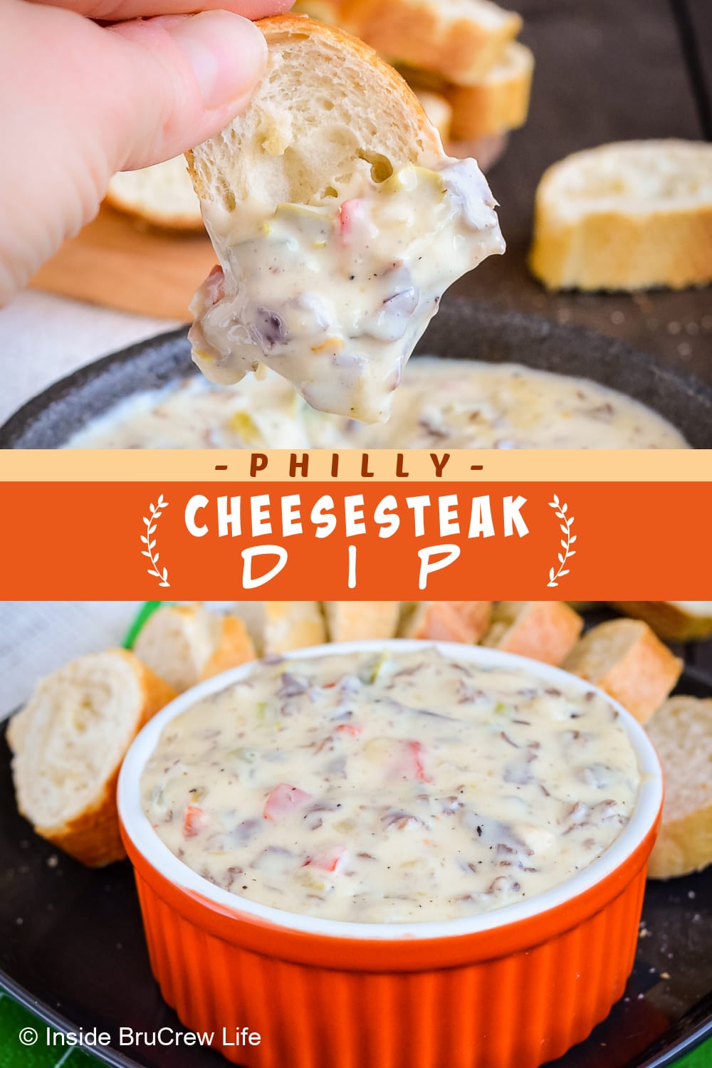 Philly Cheesesteak Dip - Inside BruCrew Life