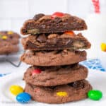 M&M Nutella Pudding Cookies