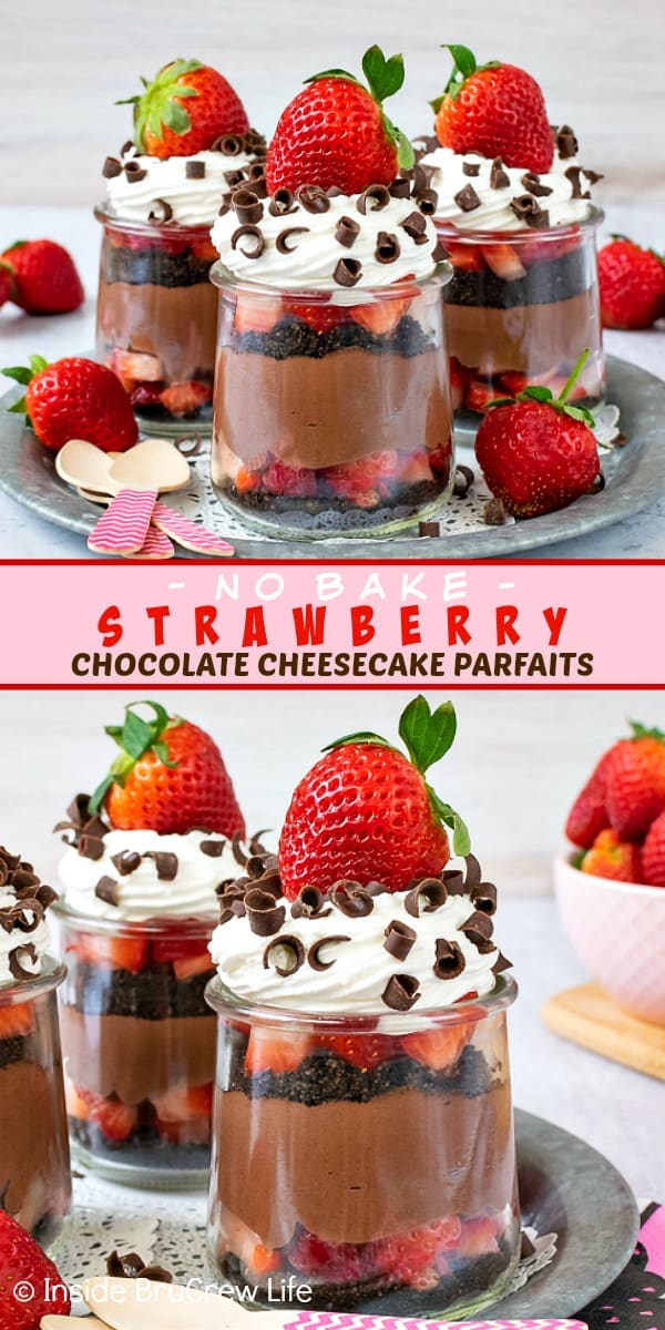 Chocolate Cheesecake Parfaits - Inside BruCrew Life