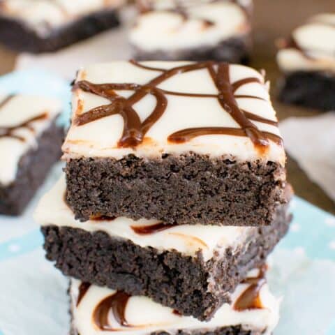 Zebra Brownies