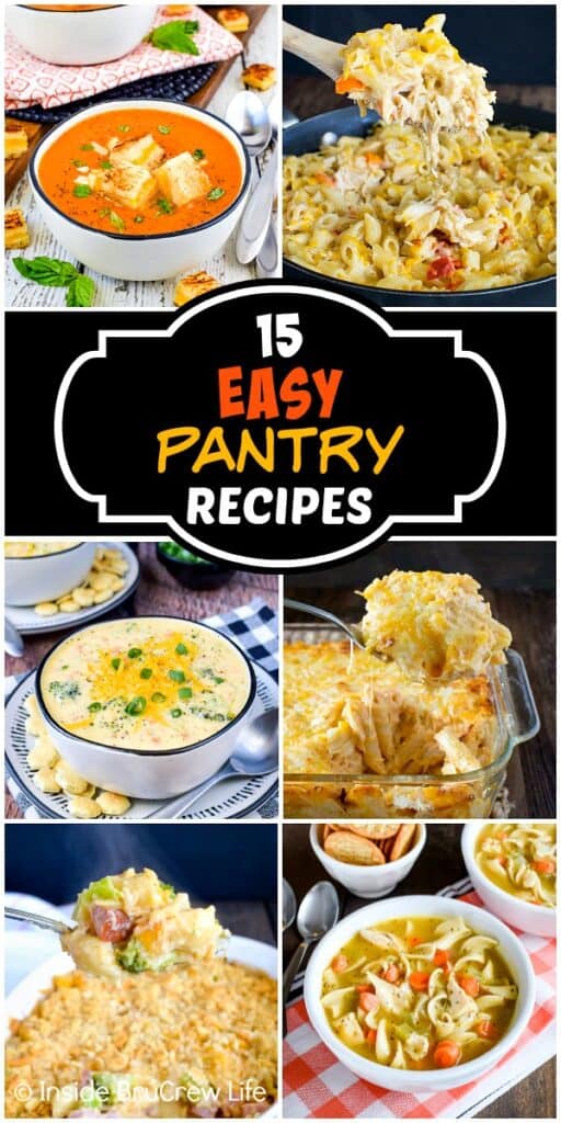 15 Easy Pantry Recipes - Inside BruCrew Life