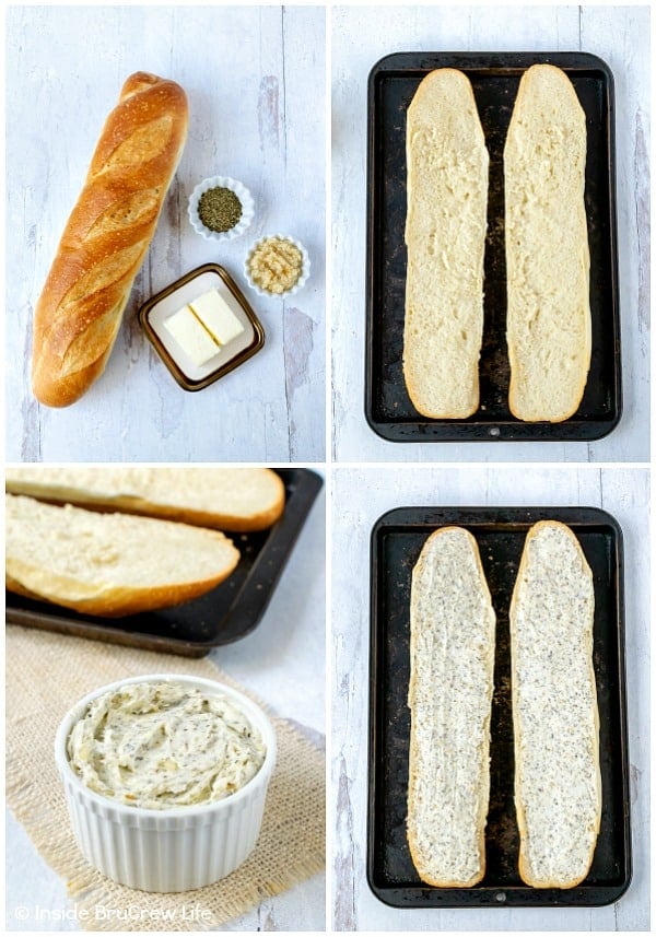 Easy Garlic Herb Bread - making your own garlic bread at home is easy with just a few ingredients