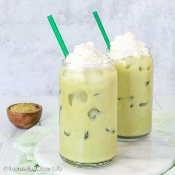Iced Matcha Green Tea Latte: Starbucks Copycat Recipe - Made In A Pinch