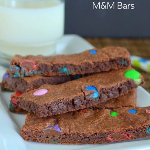 M&M Brownies Recipe - Confessions of a Baking Queen