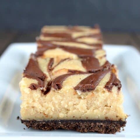 Peanut Butter Nutella Cheesecake Bars