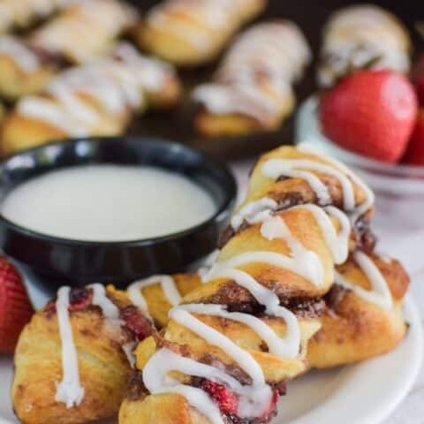 Strawberry Nutella Twists