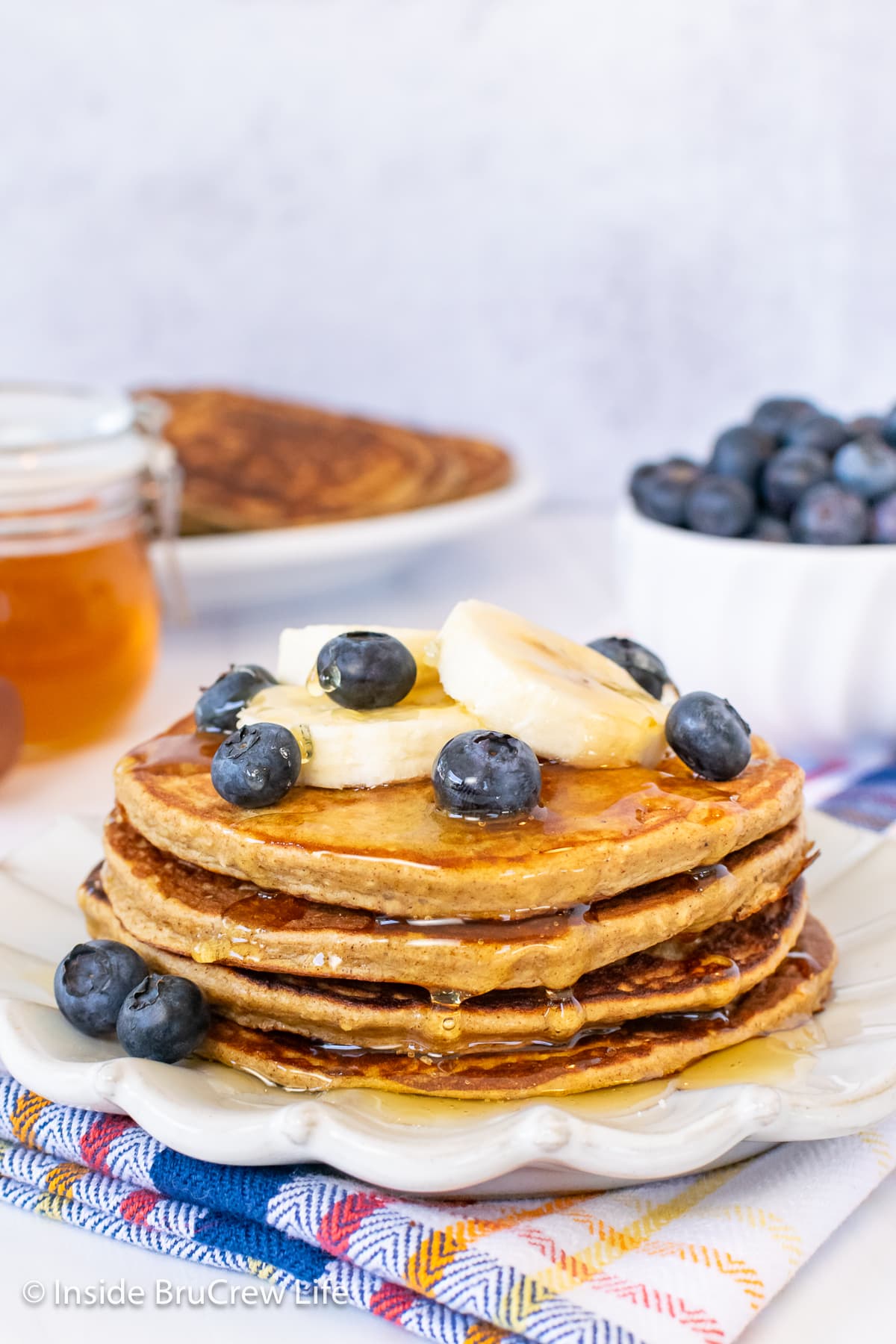 Protein Packed Oatmeal Banana Pancakes - Slender Kitchen