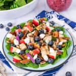 Blueberry Apple Spinach Salad