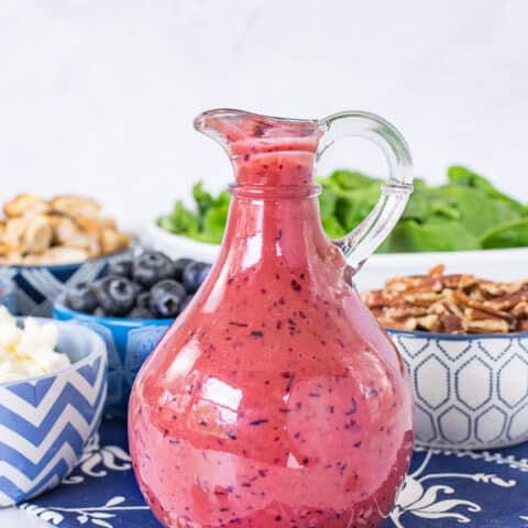 Creamy Blueberry Balsamic Salad Dressing
