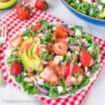 Strawberry Avocado Kale Salad