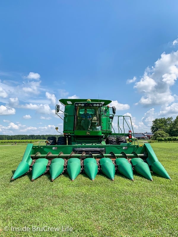 A picture of farm equipment used for sustainable farming