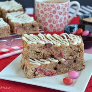 Raspberry Hot Chocolate Granola Bars